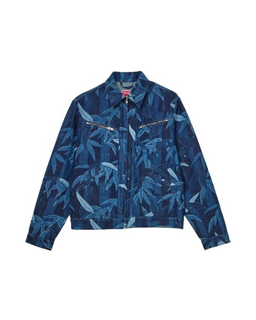 KENZO Blue Denim Jackets for men