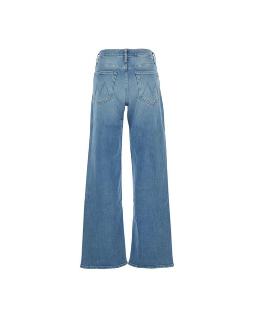 Mother Blue Wide Jeans