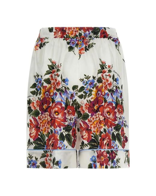 Dolce & Gabbana Red Casual Shorts