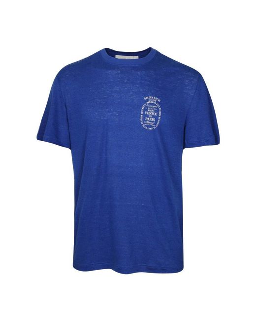 Golden Goose Deluxe Brand Blue T-Shirts for men