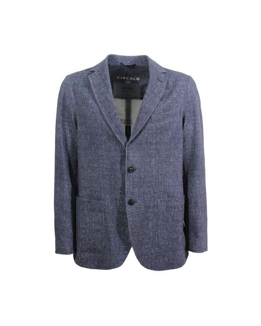 Circolo 1901 Blaue jacke mit 3 knopfverschluss in Blue für Herren