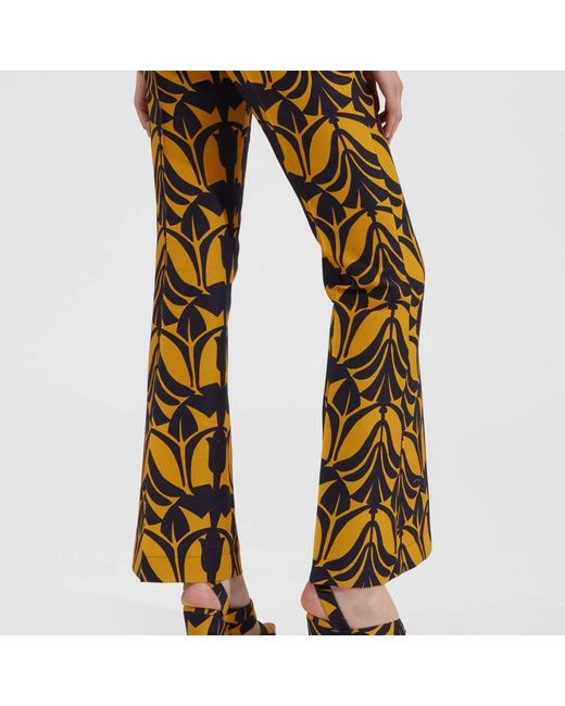 LaDoubleJ Wide Trousers in het Multicolor