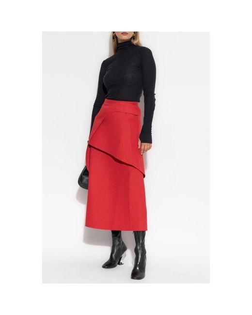 Tory Burch Midi Skirts in het Red
