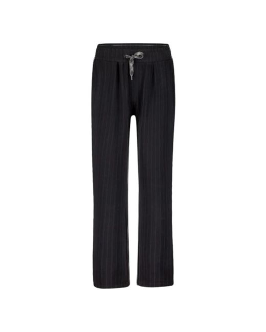 Summum Straight Trousers in het Black