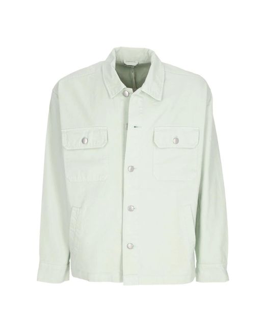 Obey Jassen ,Groen ,Katoen Surf Spray Overhemdjasje Met Kraag in het Green voor heren