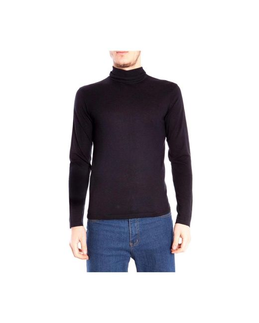Armani Jeans Blue Turtlenecks for men