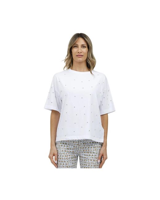 Alpha Studio White T-Shirts