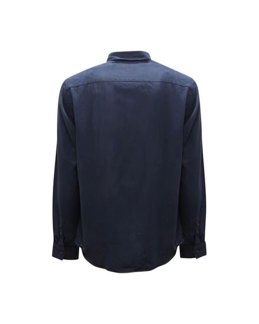 Sun 68 Marineblau Overdyed Gabardine Hemd in Blue für Herren