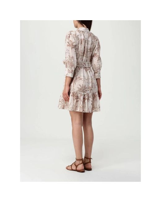 Mc2 Saint Barth Natural Short Dresses