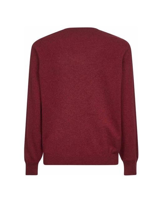 Cashmere Knitwear Brunello Cucinelli de hombre de color Red