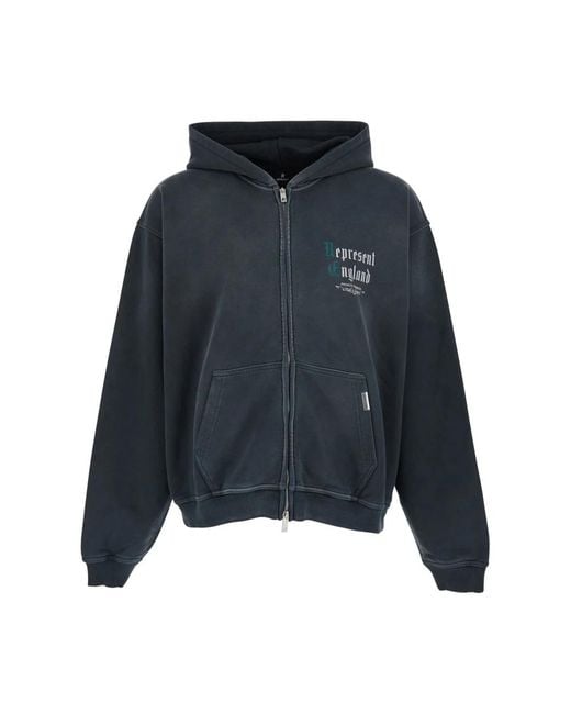 Represent Blue Zip-Throughs for men