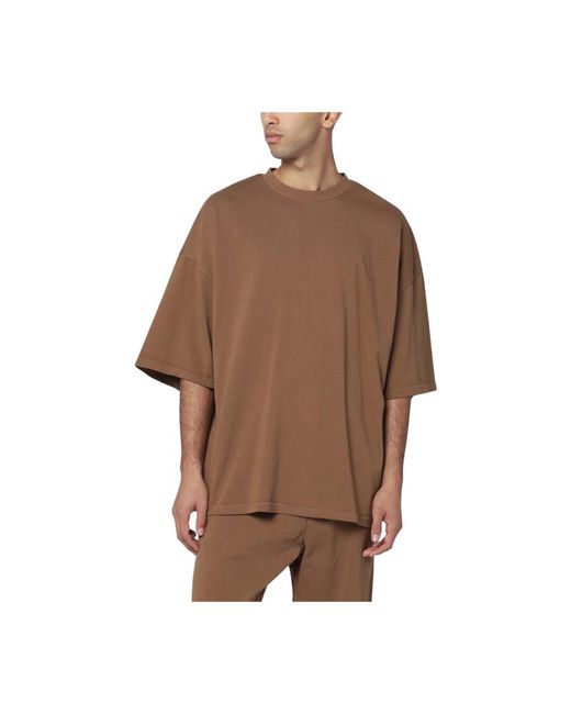 Entire studios Tops ,Bruin ,T-Shirt Girocollo Manica Corta in het Brown voor heren