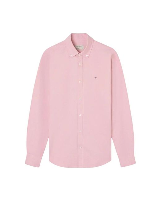Silbon Pink Casual Shirts for men