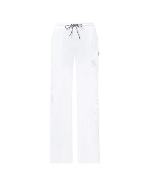 Twin Set White Straight Trousers
