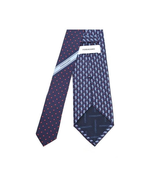 Ties Ferragamo pour homme en coloris Blue