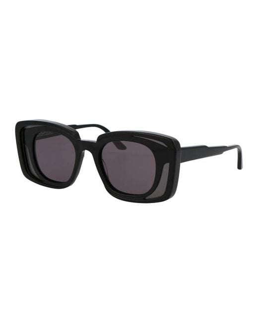 Kuboraum Black Stylische sonnenbrille maske t7