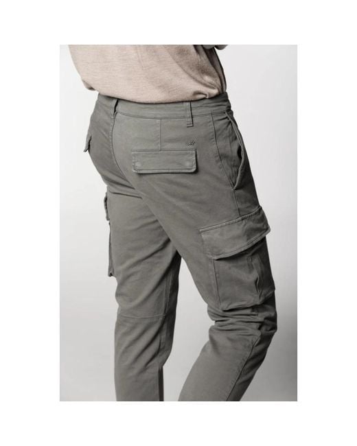 Slim-Fit Trousers Mason's de hombre de color Gray