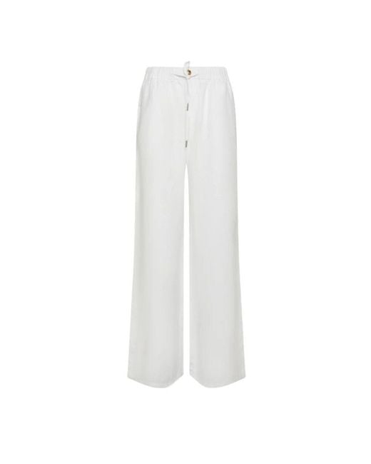 Wide Trousers Sun 68 en coloris White