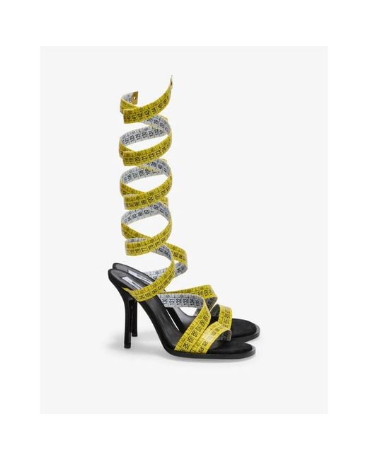 Moschino Metallic High Heel Sandals