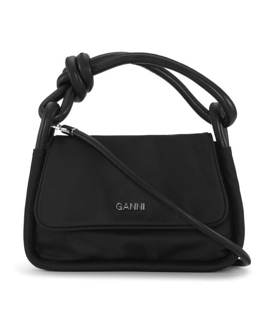 Ganni Black Shoulder Bags