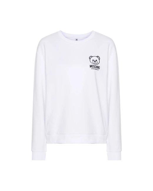 Moschino White Sweatshirts