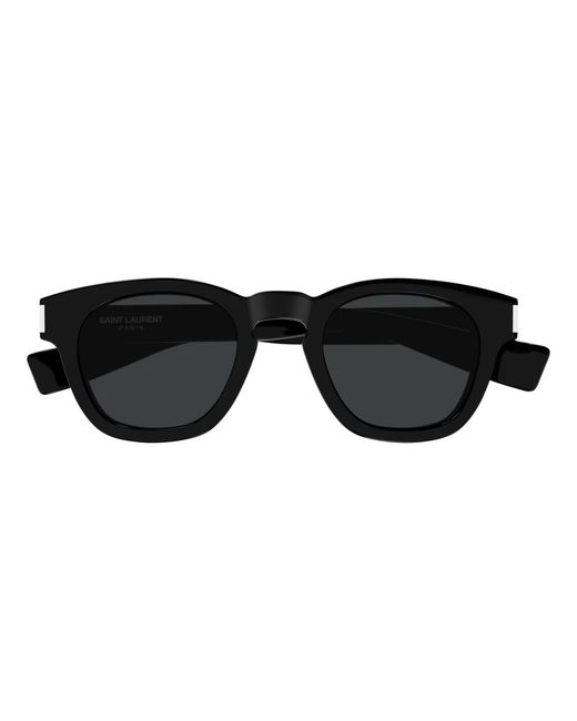 Saint Laurent Gray Klassische Schwarze Sonnenbrille