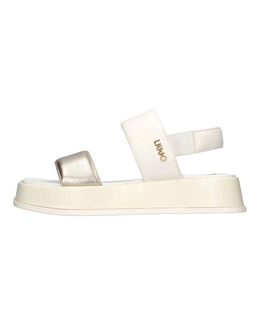 Liu Jo White Flat Sandals