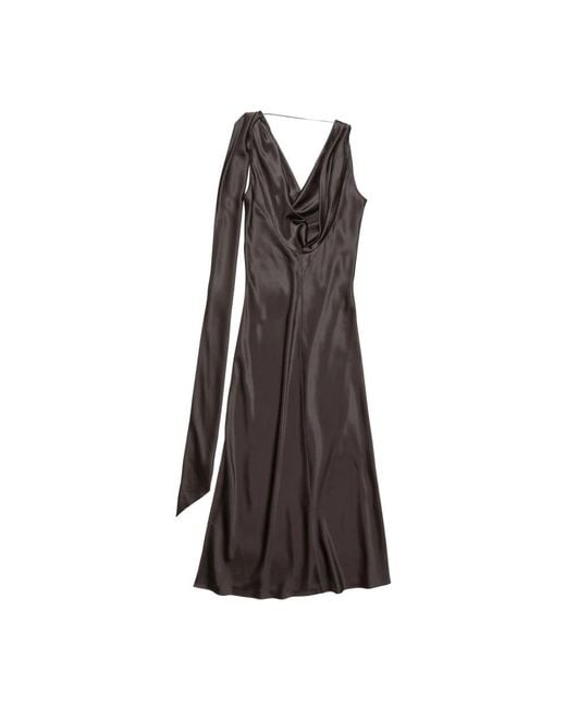 Midi Dresses Acne de color Brown