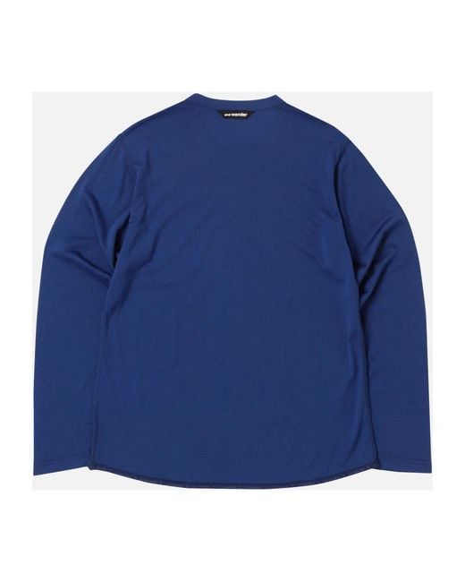 Long Sleeve Tops And Wander pour homme en coloris Blue
