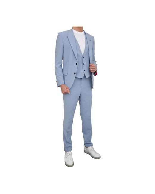 Single Breasted Suits HUGO de hombre de color Blue