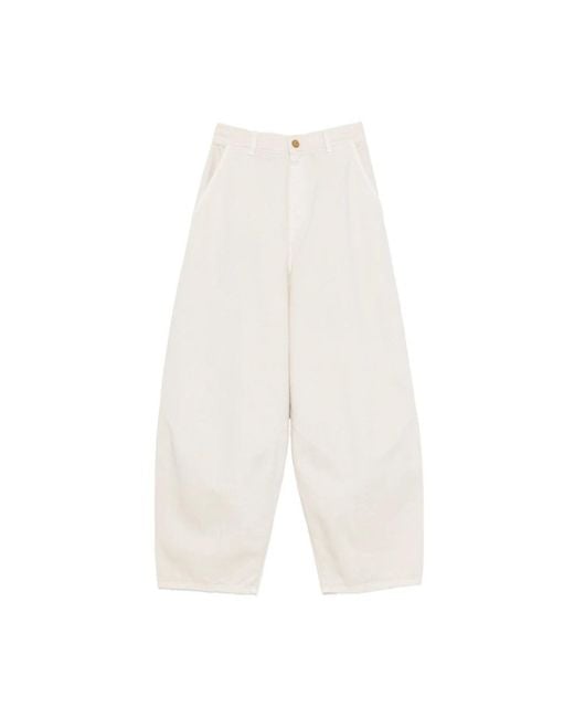 Alysi Broeken ,Wit ,Wijde Broek in het White