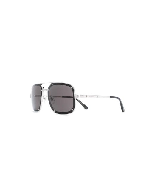 Cartier Ct0194S 001 Sonnenbrillen in Gray für Herren
