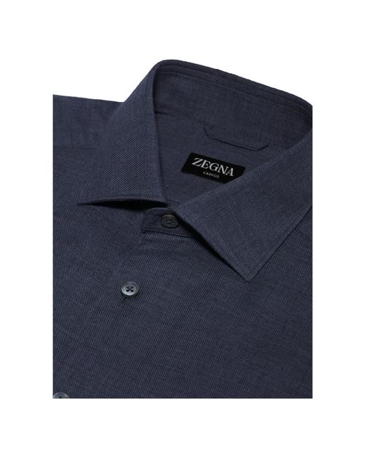 Zegna Blue Formal Shirts for men