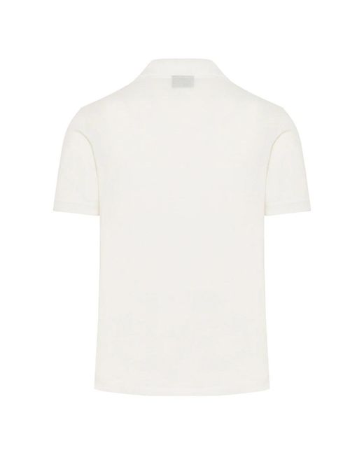 Emporio Armani White Polo Shirts for men