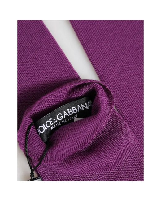 Dolce & Gabbana Purple Gloves