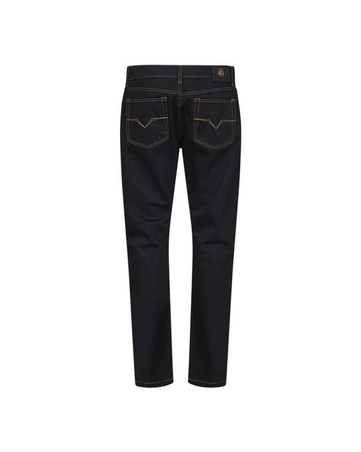 Versace Black Straight Fit Jeans for men