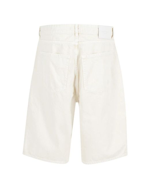 ICON DENIM White Denim Shorts for men