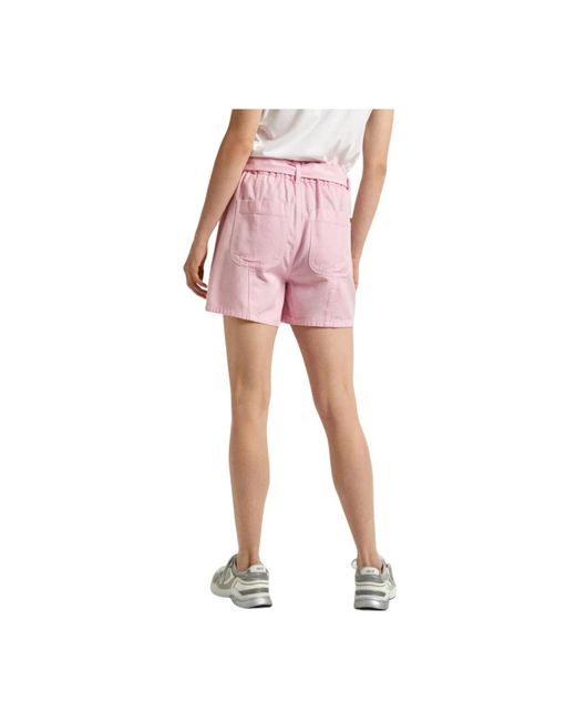 Pepe Jeans Pink Hohe taille lässige shorts