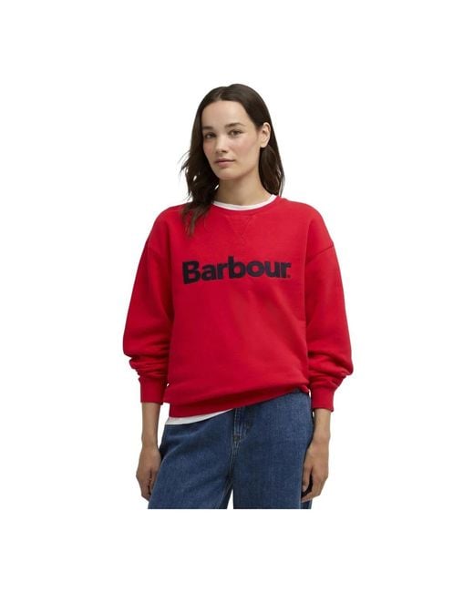 Barbour Red Sweatshirts
