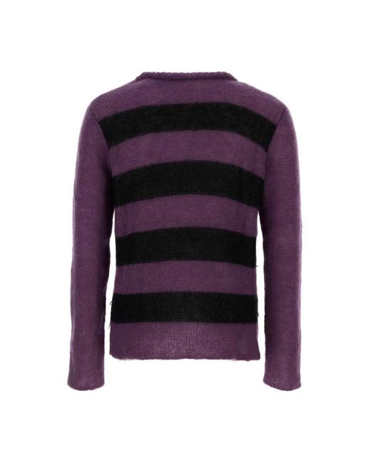 NAMACHEKO Purple Round-Neck Knitwear for men