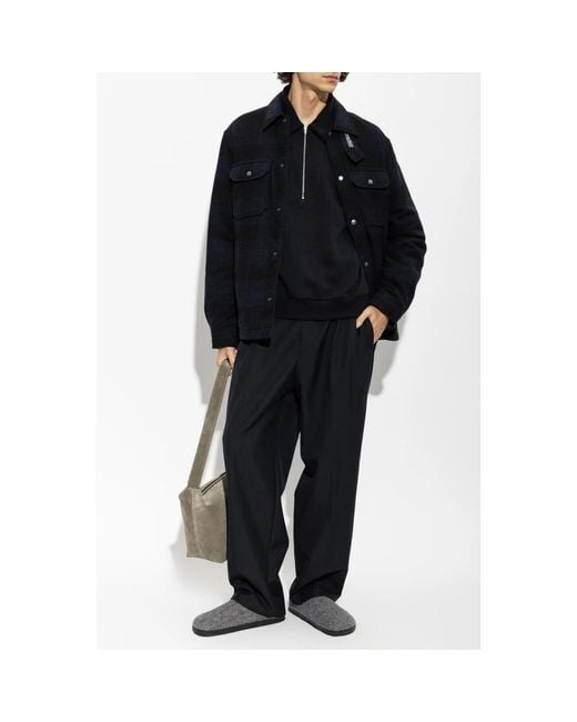 Woolrich Jassen ,Blauw ,Wol Wool Jacket in het Blue voor heren