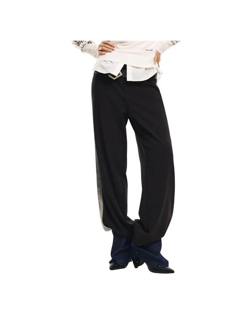 Desigual Black Wide Trousers