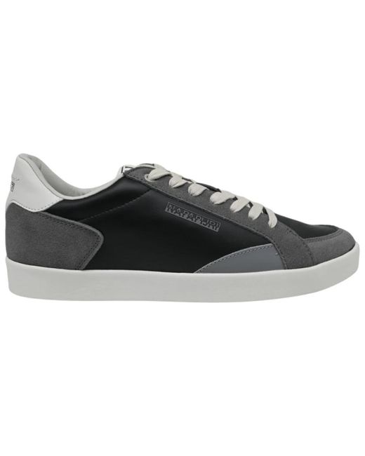 Napapijri Schwarz graue clover sneakers in Black für Herren