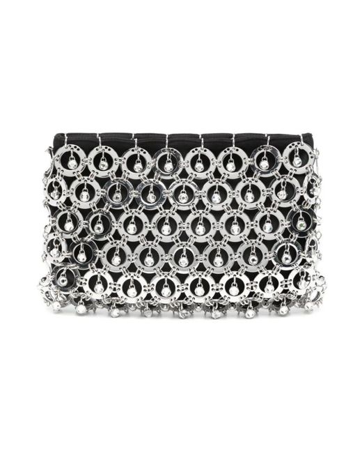 Rabanne Black Clutches
