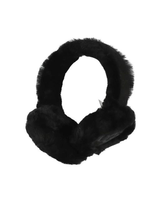 Ugg Schapenvacht Borduur Oorwarmer in het Black