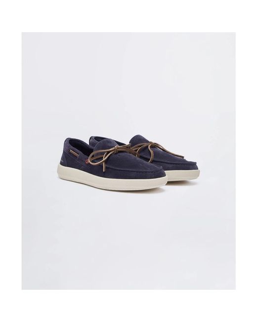 Peuterey Blue Boat Shoes for men