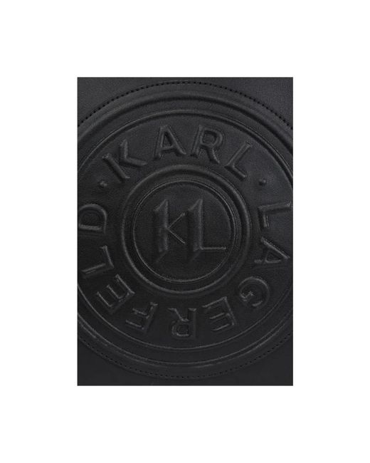Karl Lagerfeld Black Kreis tote patch tasche