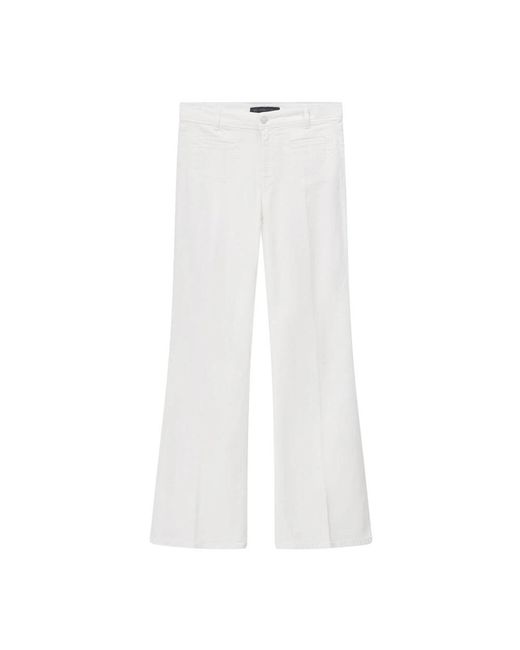 RAFFAELLO ROSSI White Flared Jeans