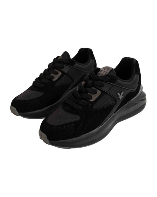 Lyle & Scott Black Sneakers for men