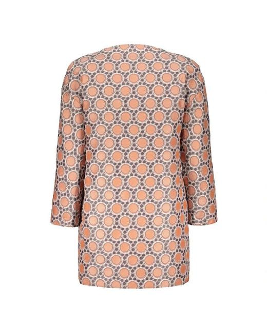 Moorer Pink Jacquard-Motiv Jacke Mit Hakenverschluss